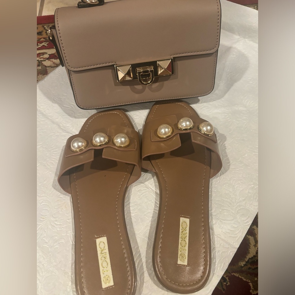 Sandals and purse set from Dubai
